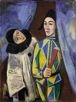 Pierrot Und Harlekin - Karl Hofer