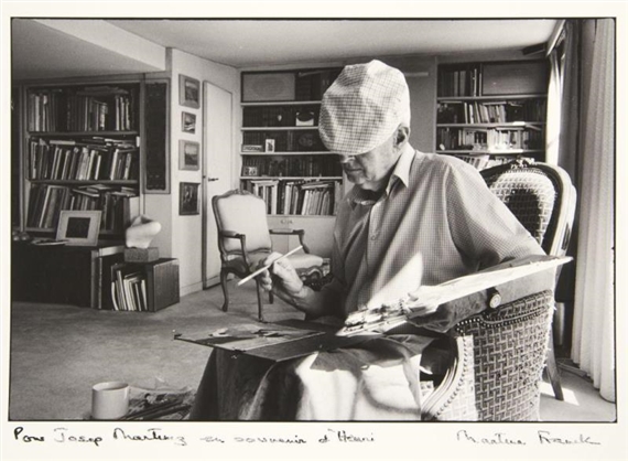 Henri Cartier Bresson Painting, Paris by Martine Franck, 1992