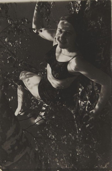 Frau in Zweigen-Woman on a Tree Branch, Ussr by Georgi Zelma, 1930s