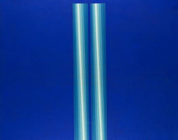 2 Lichtstreifen für Yves 2. Version by Axel Dick, 1968/1969