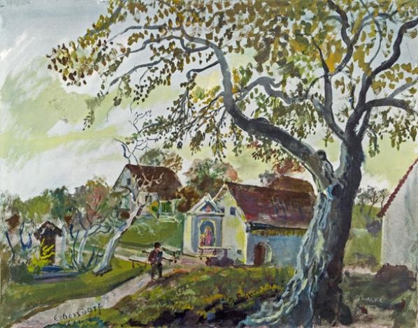 Artwork by Oskar Laske, Erbersdorf, Made of Mixed media on paper