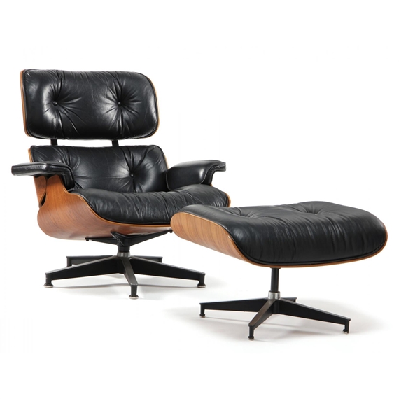 Lounge Chair and Ottoman by Charles & Ray Eames, 1977