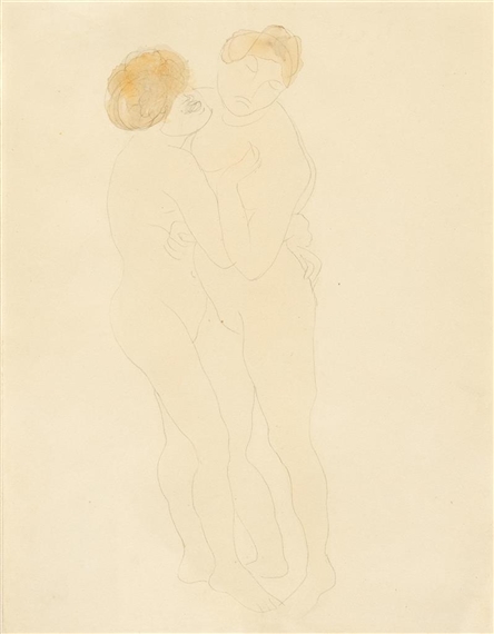 Deux femmes nues embracées by Auguste Rodin, 1896 - 1898