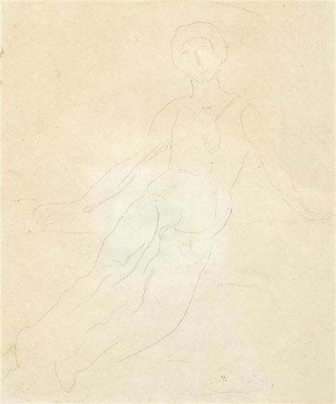 Probably study for Heilige Stunde by Ferdinand Hodler