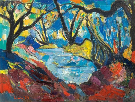 The depths of the forest, Corsica by Carl Walter Liner, 1954