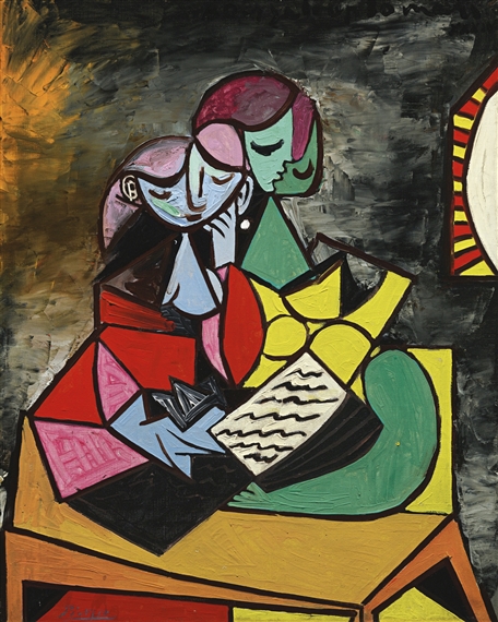 Artwork by Pablo Picasso, DEUX PERSONNAGES (LA LECTURE), Made of oil on canvas