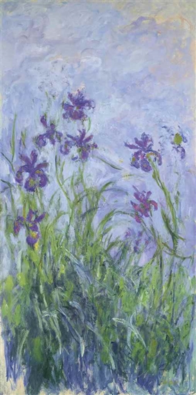 Iris mauves by Claude Monet, 1914-1917