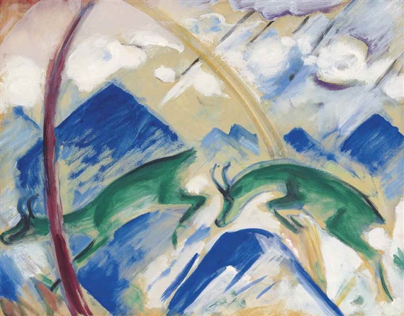 Gemsen by Franz Marc, 1911