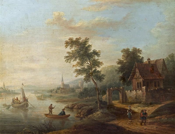 Christian Georg Schütz I | River landscape | MutualArt