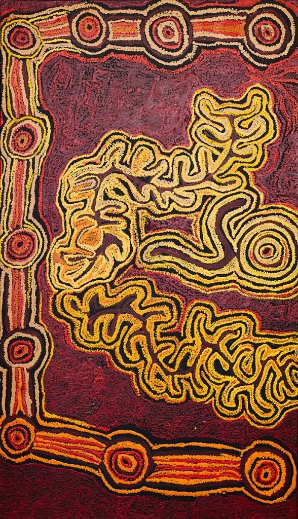 Iyawi Wikilyiri Wati Kutjara Tjukurpa (2008) MutualArt