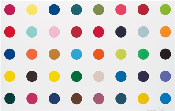 Methyl Phenysulfoxide, from Woodcut Spots by Damien Hirst, 2010