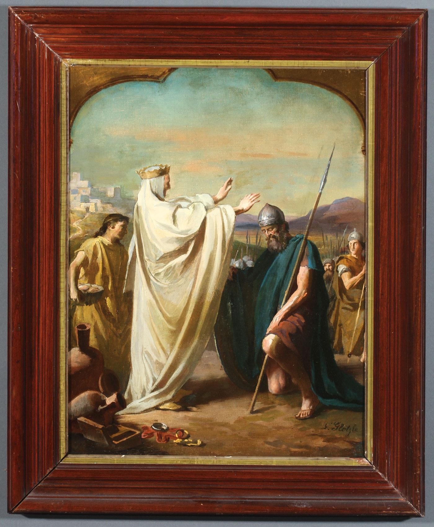 Ludwig Glotzle Melchizedek Blessing Abraham MutualArt