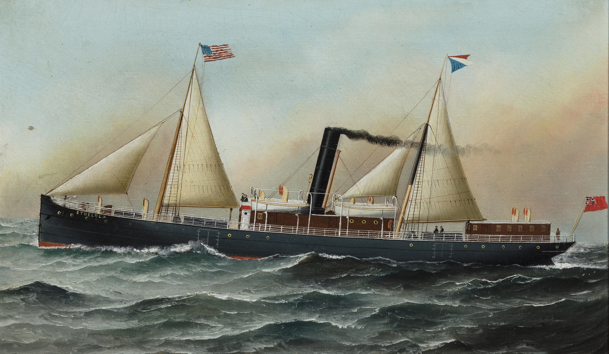 Steam sail ship (119) фото