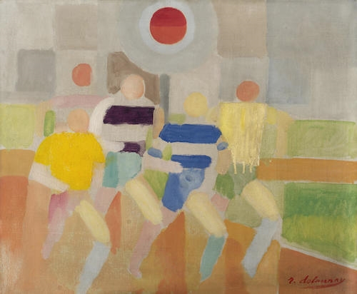 Les coureurs à pied by Robert Delaunay, 1924