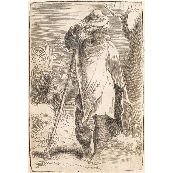 STANDING SHEPHERD by Parmigianino