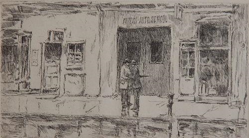 Auto School by Childe Hassam, 1916