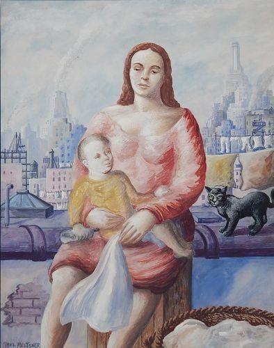 Rooftop Madonna by Paul Raphael Meltsner, 1940