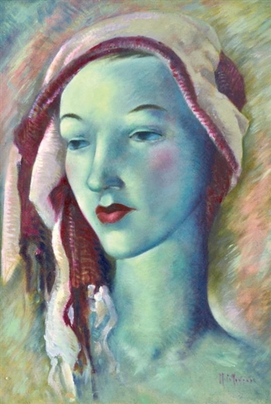 Portrait in Blue by Mary Cockburn Mercer