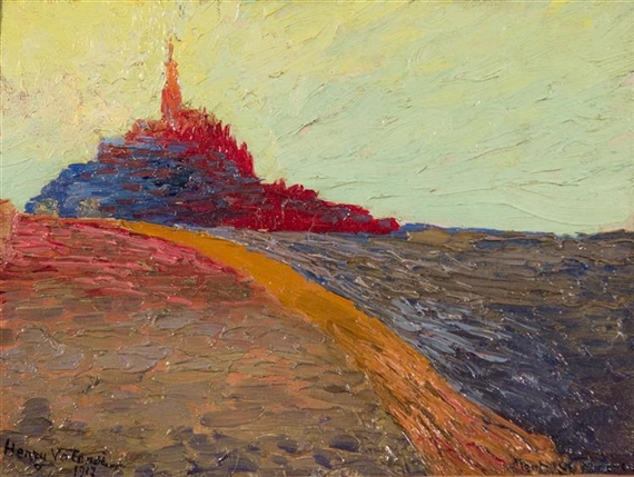 Mont Saint Michel by Henry Valensi, 1917