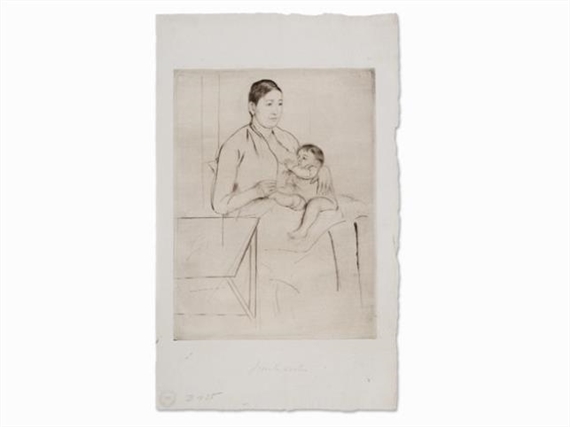 Nursing by Mary Cassatt, Circa 1890
