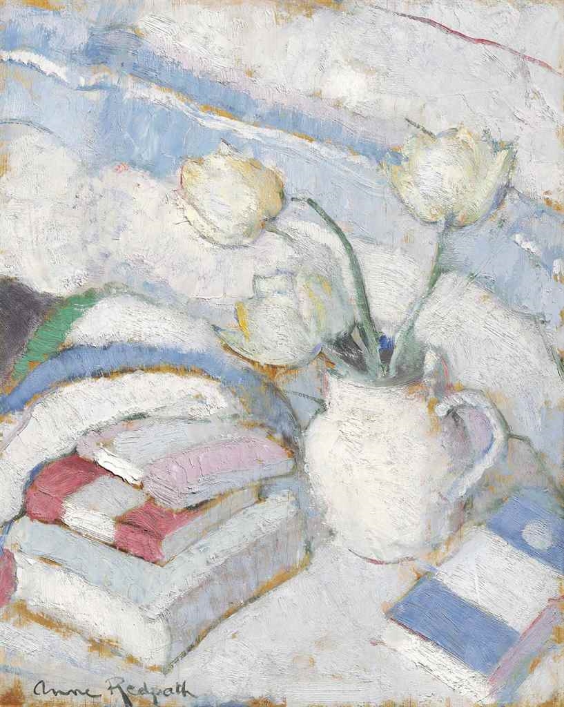 Anne Redpath | Still Life with White Tulips (Circa 1938) | MutualArt