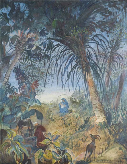 Ruhe auf der Flucht by Oskar Laske