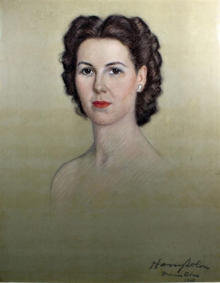 Harry Solon | Portrait of a young woman (1948) | MutualArt