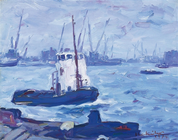 Seascape by Oh Chi-Ho, 1974