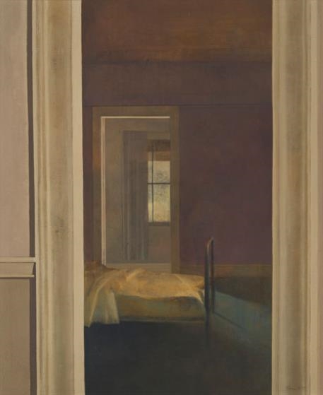 Artwork by Willem Adriaan Blom, View Through the Bedroom, Made of Oil on canvas