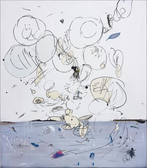 Artwork by Secundino Hernández, Untitled, Made of gouache, acrylic, alkyd, oil on canvas