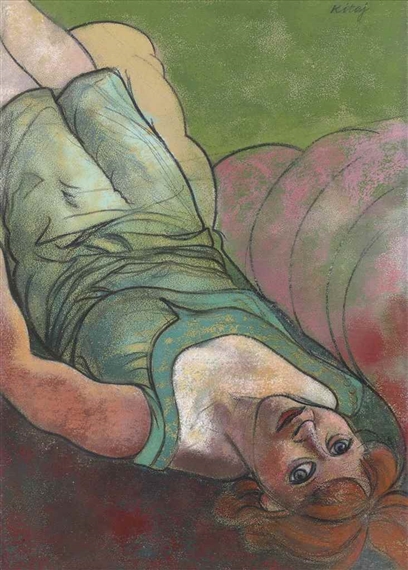 R. B. Kitaj | Reclining woman | MutualArt