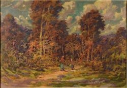 Forest Path by František Myslivec, 1964