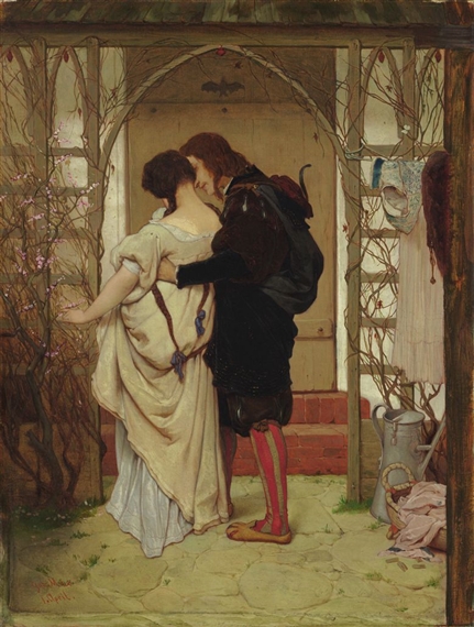 Gabriel Cornelius von Max | Erster april (faust und gretchen im garten ...