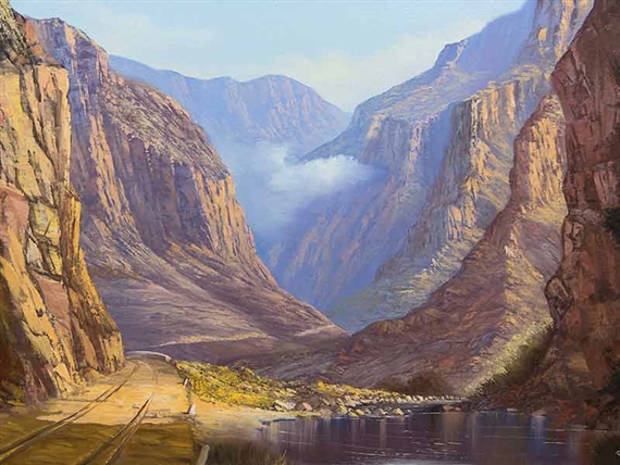 Mountain Gorge Landscape by Danie Van Niekerk