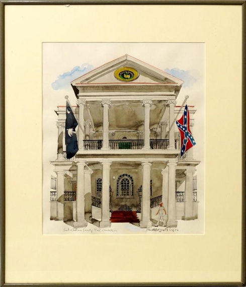 South Carolina Society Hall, Charleston by Paul Hogarth, 1984