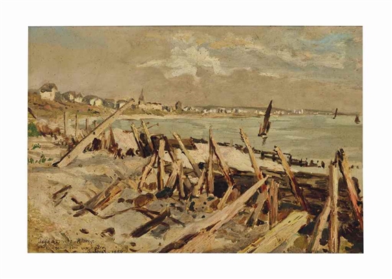 Village de Saint-Adresse, l'ancien Parc aux huîtres by Charles Jouas, 1886