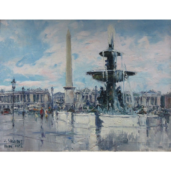 La Place de la Concorde by Juan Bayón Salado, 1982