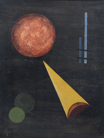 Ball and Triangle Cone by Wassily Kandinsky