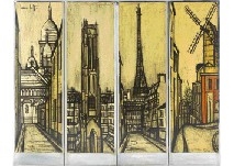 ベルナール・ビュッフェ、【La tour Saint-Jacques】