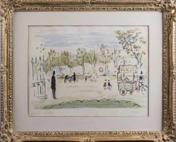 Park scene by Gabriel Dauchot