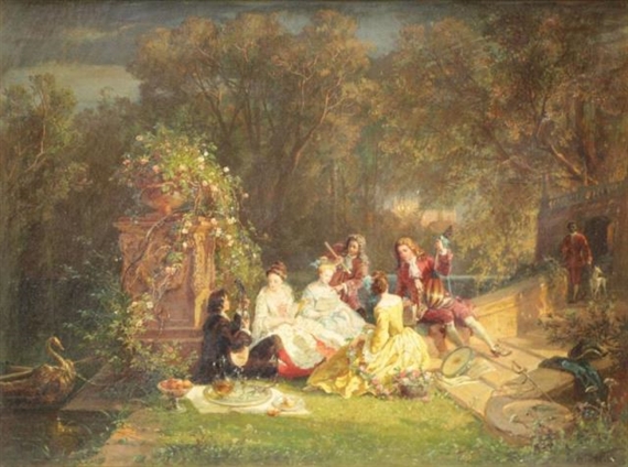 Courting Scene by August von Wille