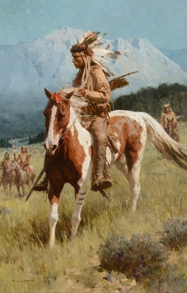 Z.S. Liang | Pride of the Lakota, Before Deer Medicine Rock | MutualArt