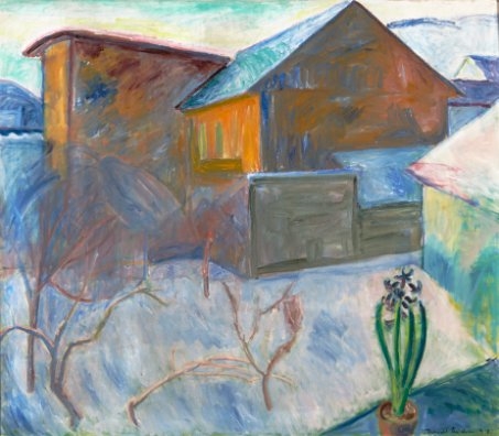 Svibel i vinduet by Thorvald Erichsen, 1918