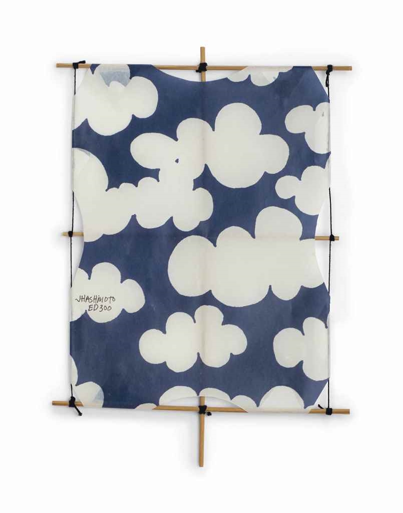 Artwork by Jacob Hashimoto, Kite (from an Infinite Expanse of Sky [10,000 Kites]), Made of wood, acrylic and offset lithograph