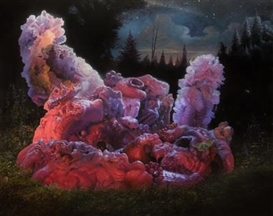 Adrian Cox Portrays Surreal Fleshy Gardens in New Oil Paintings