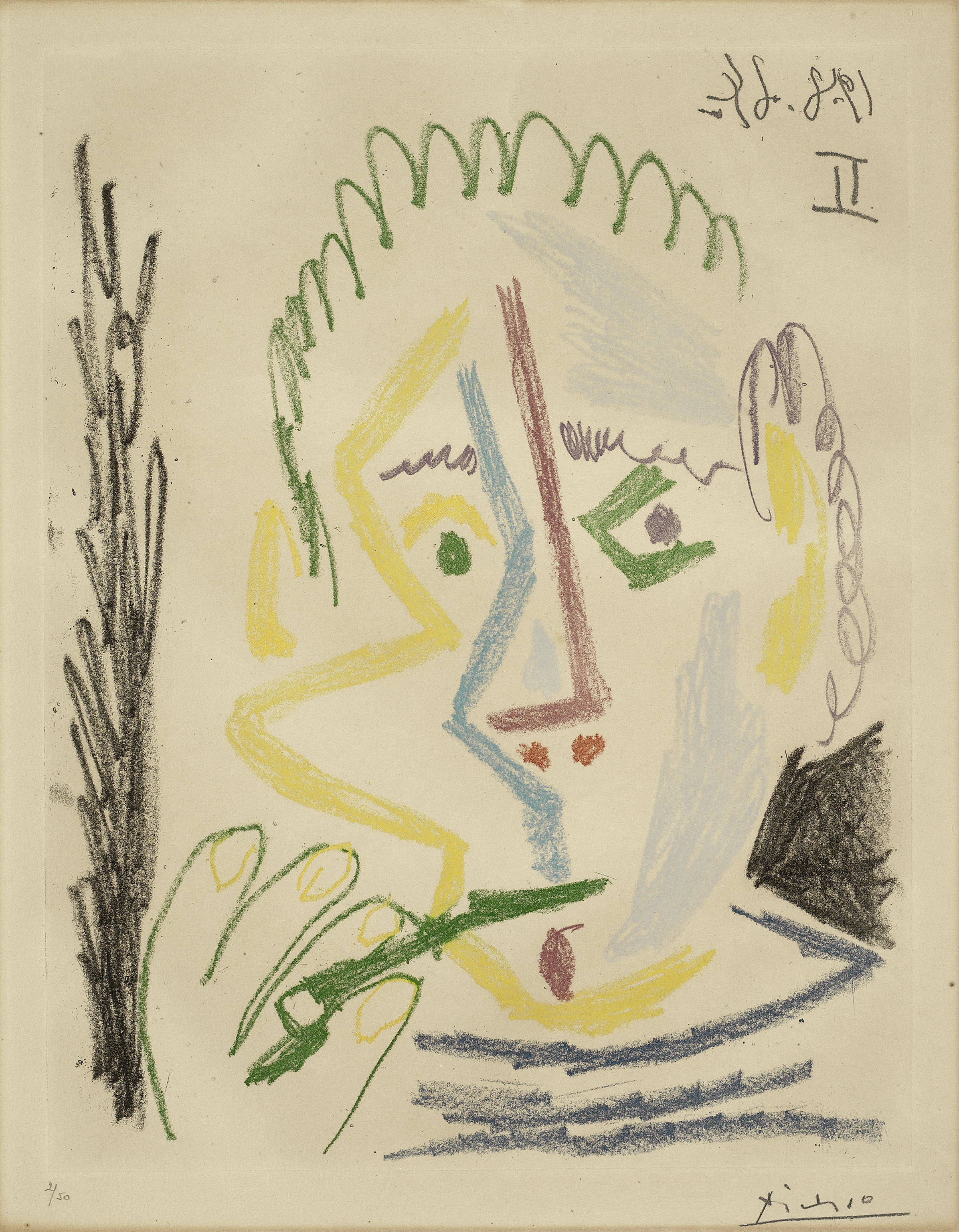 Fumeur.I by Pablo Picasso, 1964