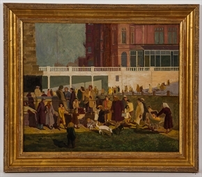 REMEBERANCE DAY, MARGATE by Evelyn Dunbar