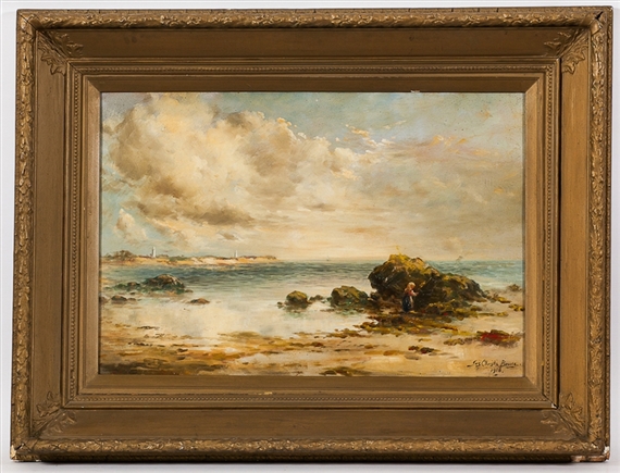 ROCK POOLING by James Christie Bruce, 1918