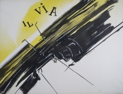 La fuite de mercure by Gianni Bertini, 1957