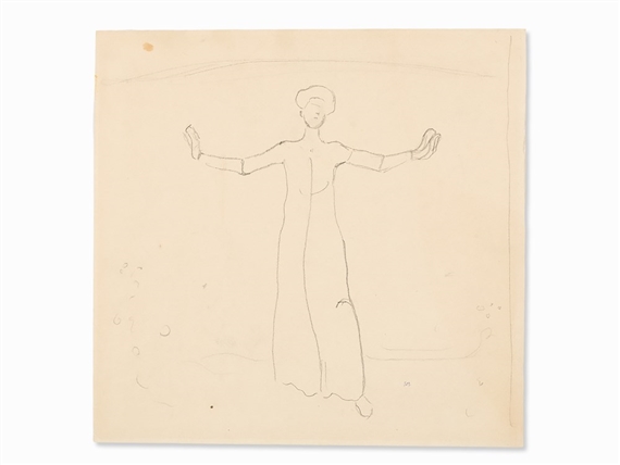 Study for ‘Lied aus der Ferne’ by Ferdinand Hodler, circa 1906